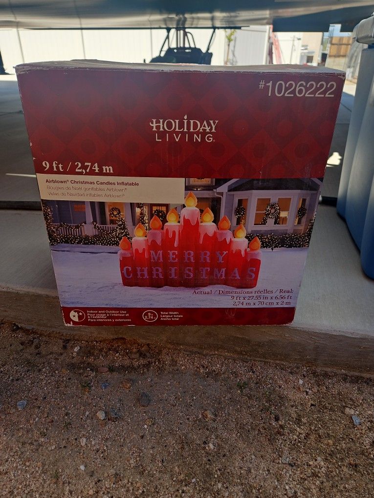 Merry Christmas Candle Infltable