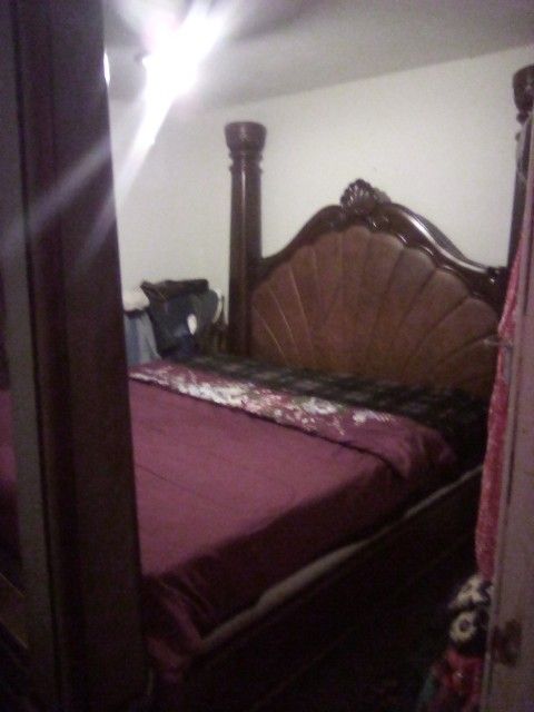 King Bed Frame And Box Spring/No Mattress