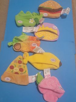 Zapf Creation Mini Baby Born Surprise Doll Diferents Shape Hats Lot Of 7.