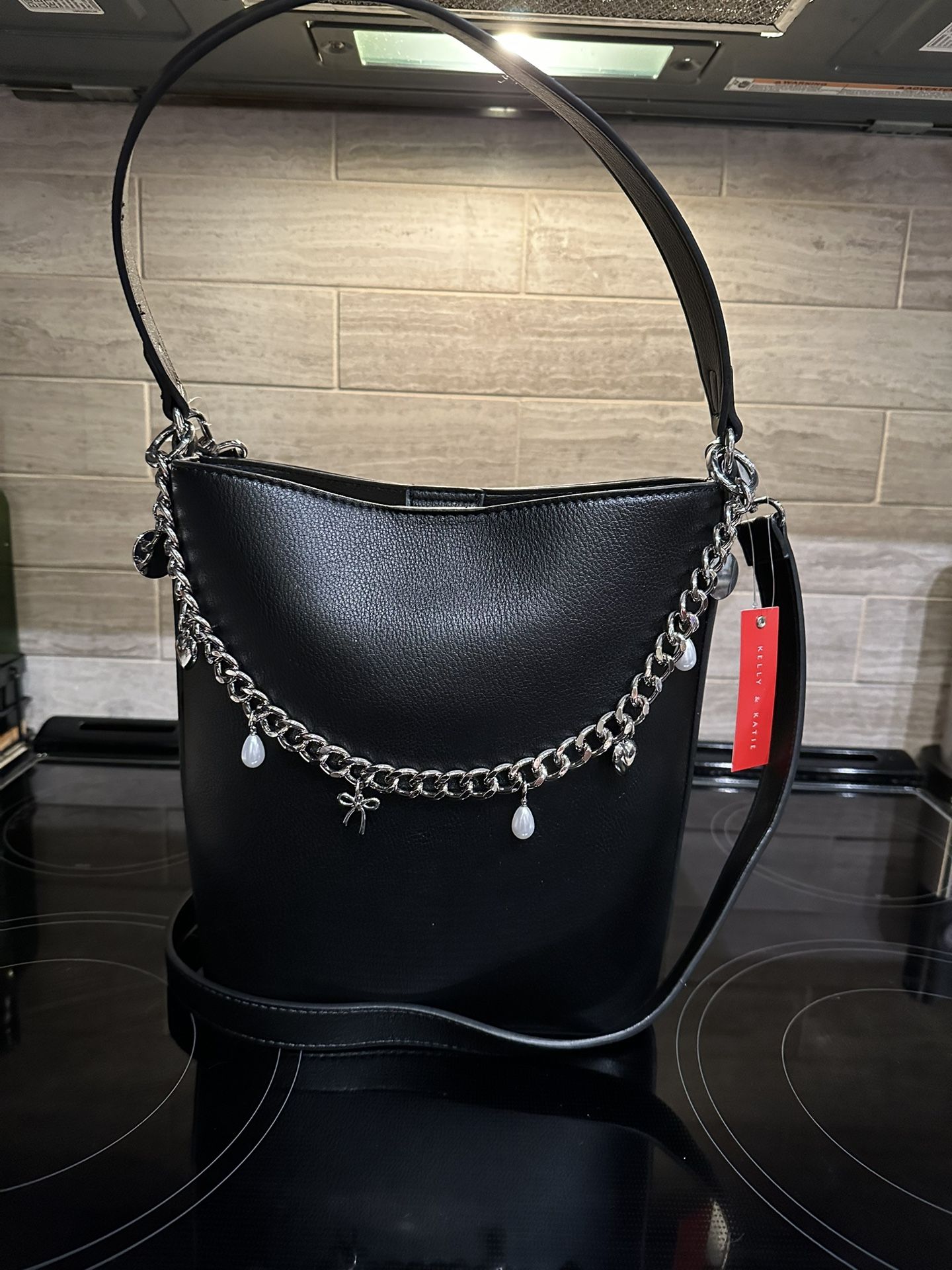 Katie And Kelly Draped Charm Bag