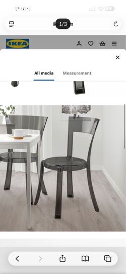IKEA acrylic chairs