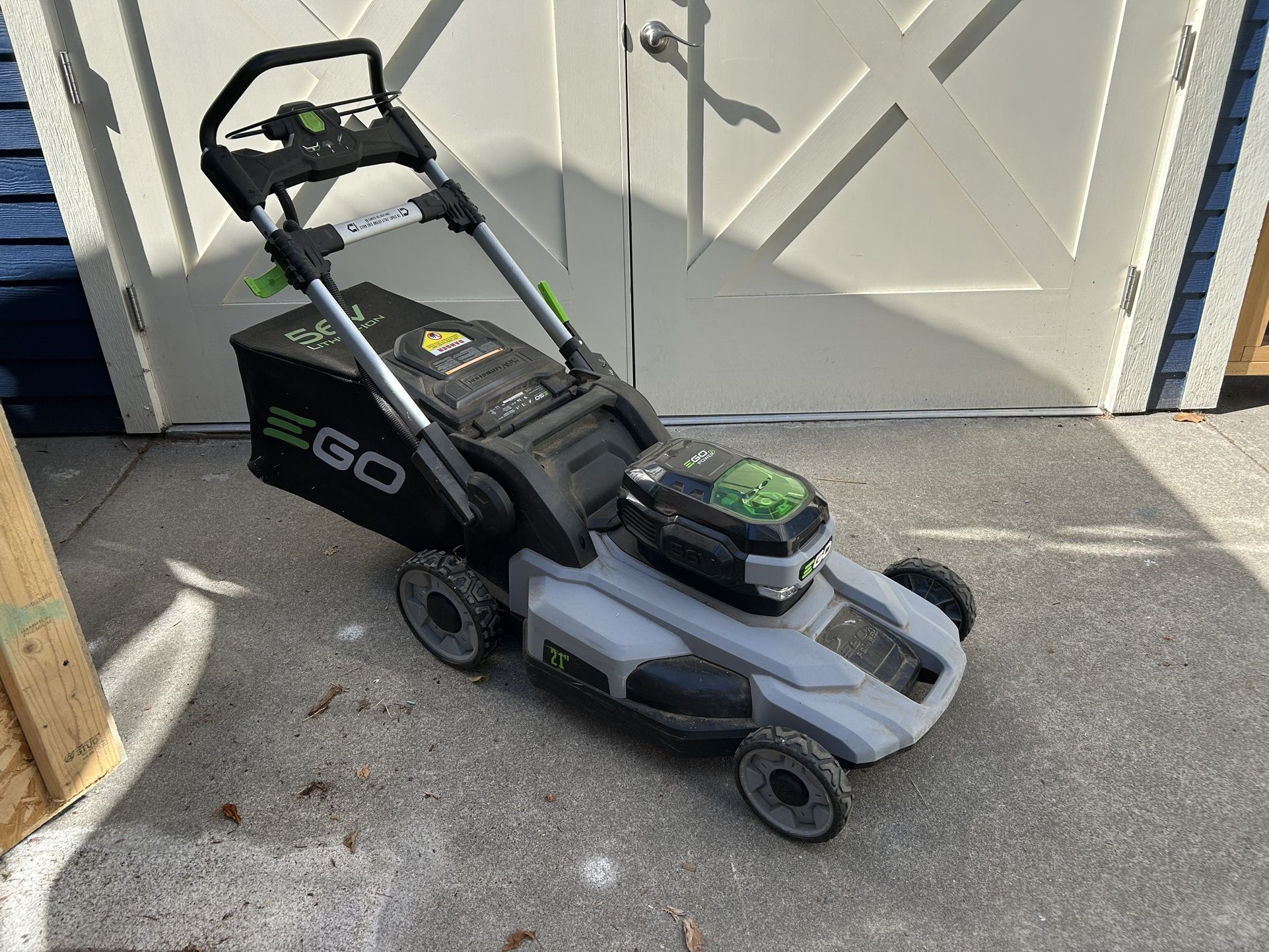 E Go Power+ 21” 56V Electric Lawn Mower + Battery And Charger!