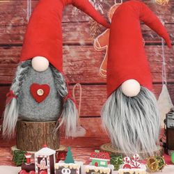 Mr and Mrs Wedding Gnomes Plush Heart Stuffed Gnome Scandinavian Tomte Home Bedroom Decor Girlfriend