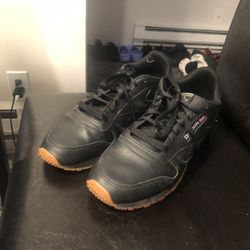 Reebok Classic Men’s Black Leather Gum Running Sneakers Shoes Size 11