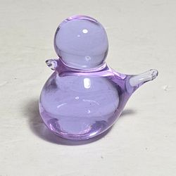 Glass Bird Figurine Neodymium 1.75"