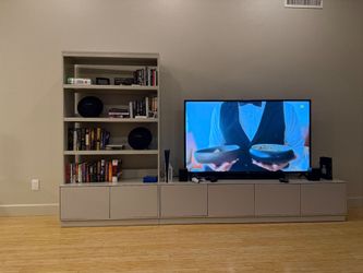 West Elm Media Console and Bookshelf