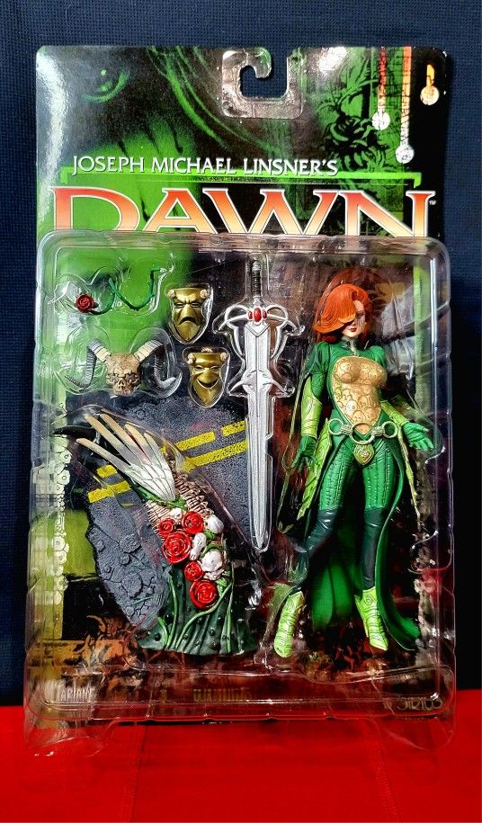 🌹McFarlane Toys *Dawn* Diamond Comics Exclusive Figure Green Outfit Linsner Vintage 1999