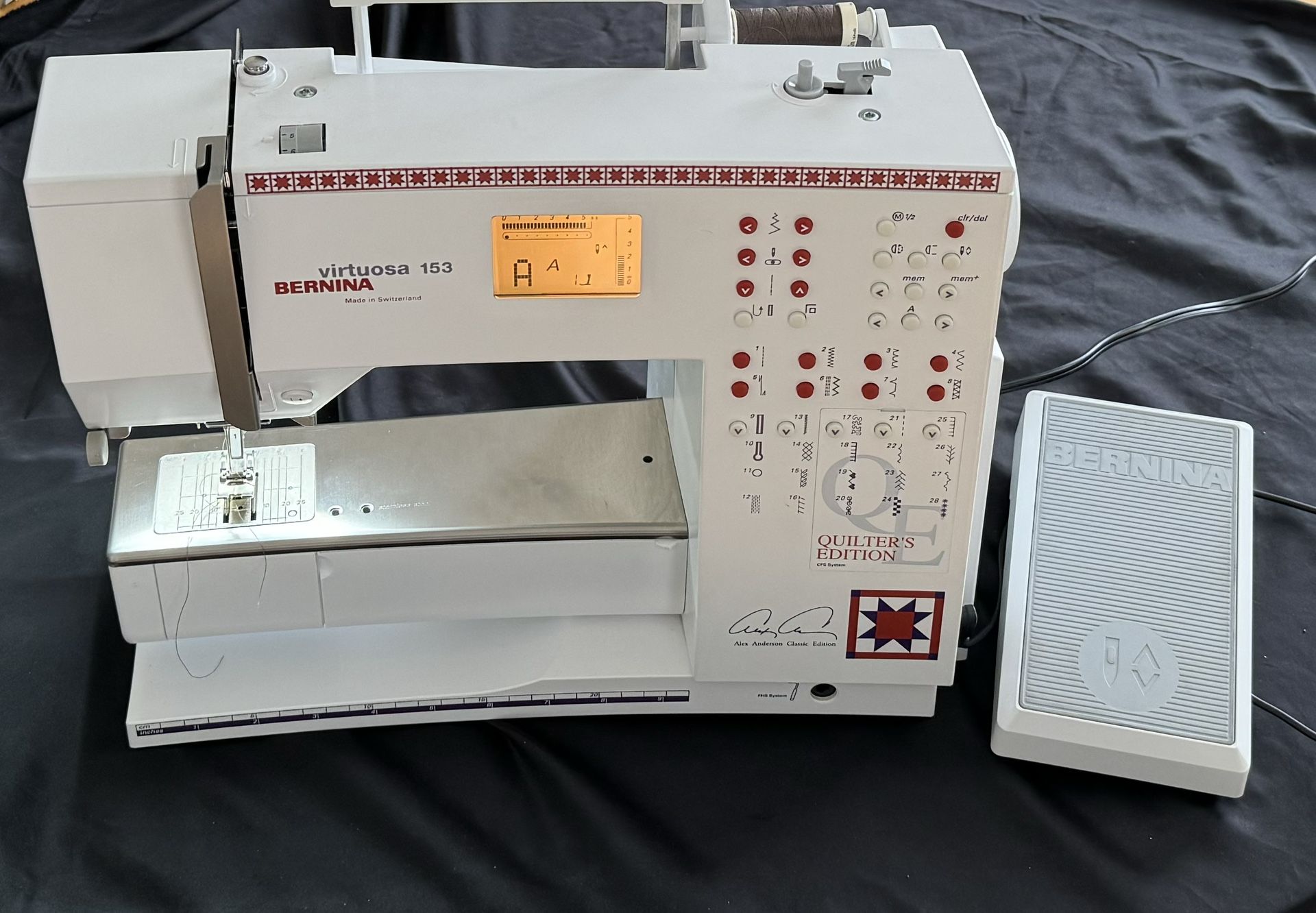 Bernina 153 Quilter’s CPS system Alex Anderson Classic Edition