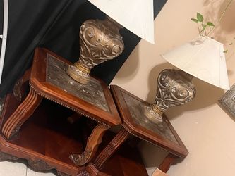 Wooden marvel, three piece set plus lamp