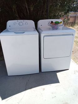GE washer and dryer is electric heavy duty 2 years old