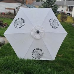 White Claw Patio Umbrella