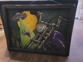 Motercycle UFO Painting