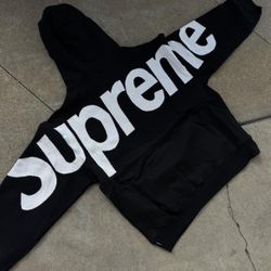 Supreme Big Logo Jacquard Hooded Sweatshirt Large