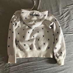 FW15 Supreme X playboy White Hoodie