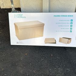 Folding storage Bench