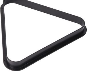 Black Plastic Billiard Pool Ball 8-Ball Triangle Racks / 9-Ball Diamond Pool Ball Racks Fit Standard 2-1/4" Billiard 