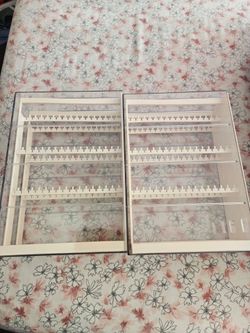 2 clear jewelry cases