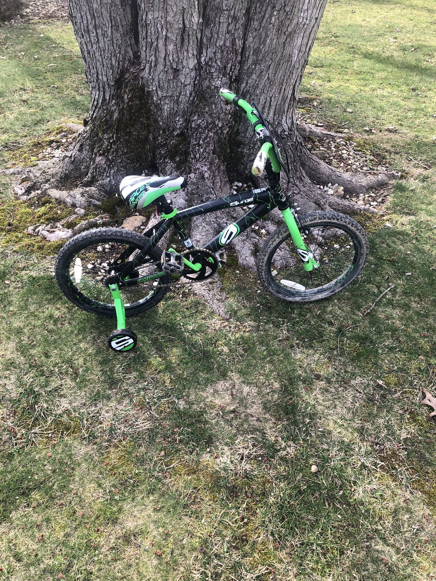 18” Kids Bike (training Wheels Included)