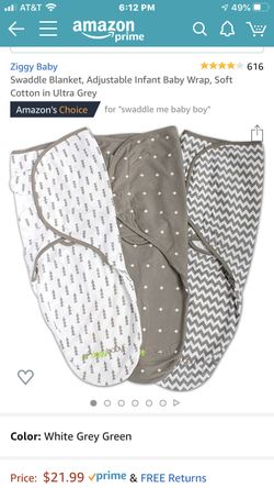 Five adjustable baby swaddle wraps