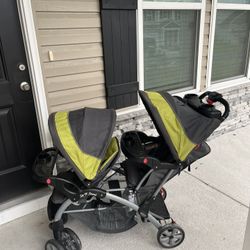 LIKE NEW DOUBLE STROLLER!!!