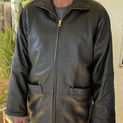 Andrew Marc Men’s Leather Jacket Large