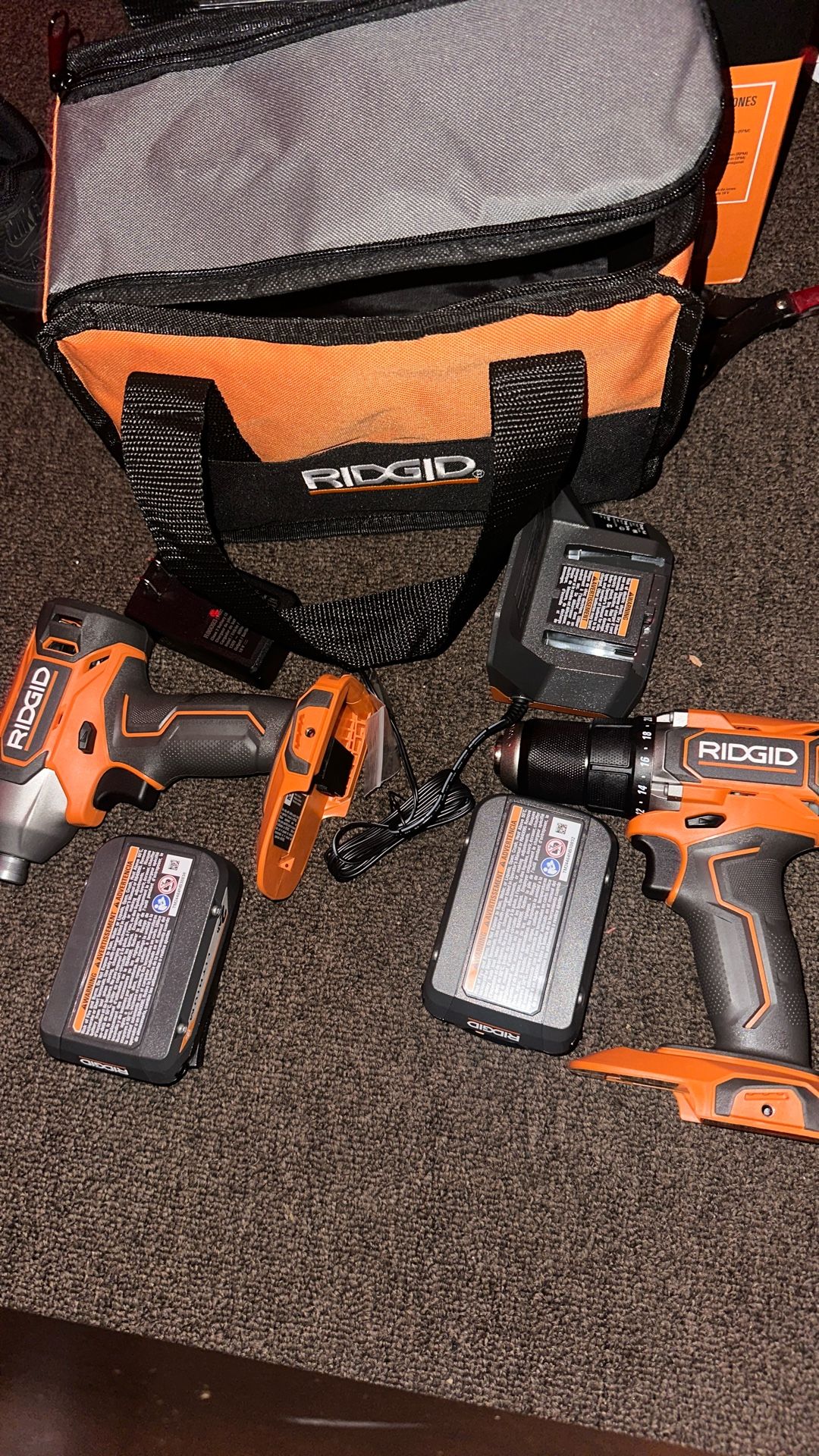 18v Ridgid Tool Combo Kit