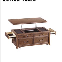 Used Ashley Woodboro Lift Top Wood Coffee Table