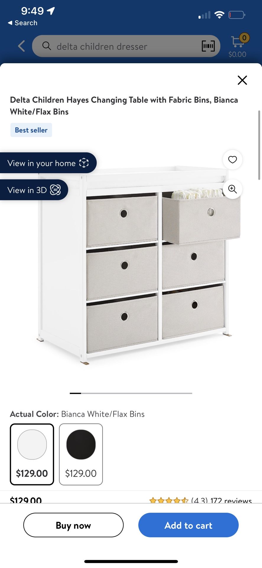 Kids Dresser With Changing Table 