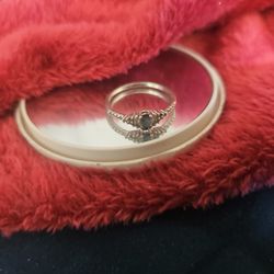 Blue And Silver Ring