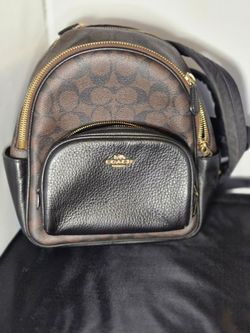 Coach Mini Backpack Signature Canvas and Leather