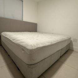 King Bed Mattress Sommier With Frame