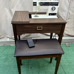 Singer sewing machine 14 position w/ stand and chair