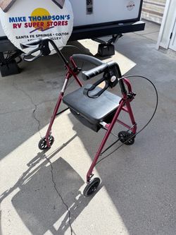4-Wheel Rollator Walker with Seat