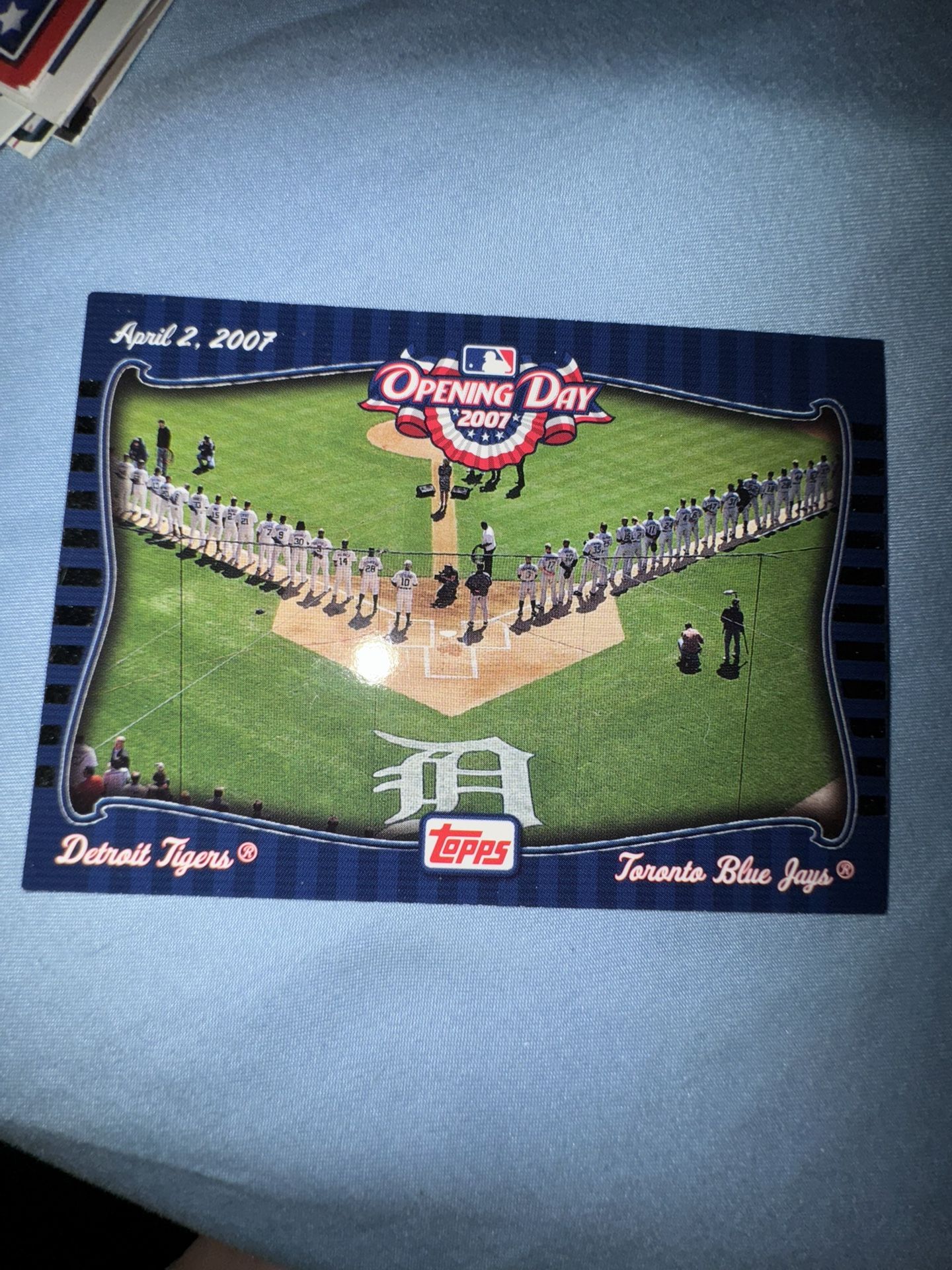 2007 Topps Opening Day Detroit Tigers vs Toronto Blue Jays