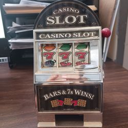 RecZone Casino Slot Machine Bank 7 Inch Tall