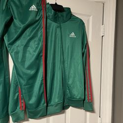 Adidas Tracksuit Green Size M