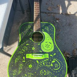 Guitar Hand Painted 