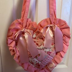 Handmade Heart Patchwork Mini Tote Bag - OPEN TO OFFERS