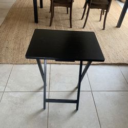 black TV folding table 