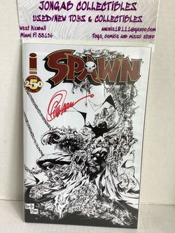 Spawn #250 sketch B/W cover comic with signature