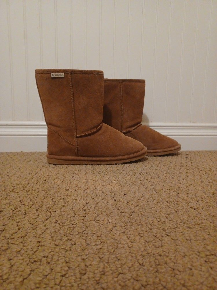 Women's Bearpaw Brown Boots, Size 9-10