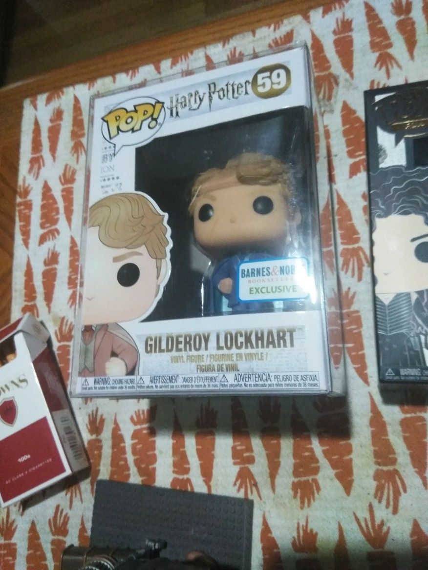 Funko Pop Harry Potter #59 Gilderoy Lockhart Barnes& Noble Exclusive With Soft Acrylic Case. Mint Condition NIB