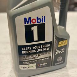 5W 30 Mobile Oil/ Or 5W 20 Motor Oil  /anytime You Need