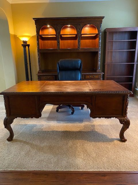 3 Piece Solid Wood Hooker Desk Set