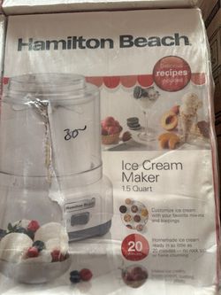 Hamilton Beach 1.5 Quart Ice Cream Maker