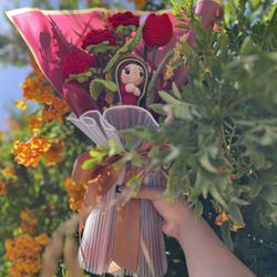 Virgencita De Guadalupe Crochet Bouquet 