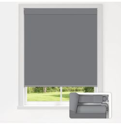 Gray blackout blind