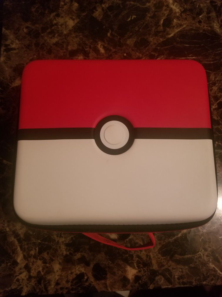Nintendo switch with console and pokemon case