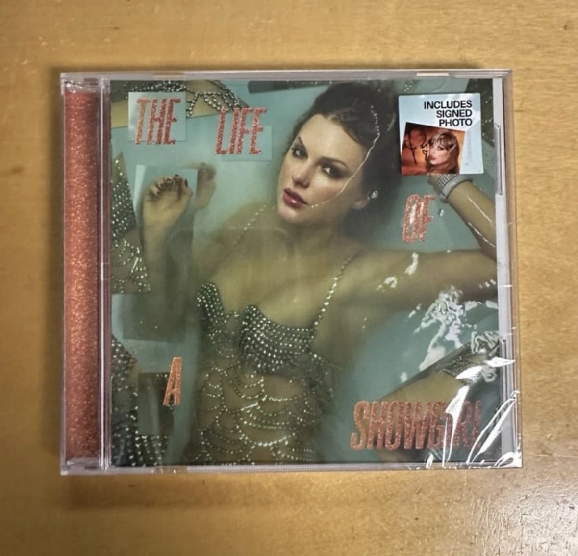 Taylor Swift Life of a Showgirl CD signed photo #1