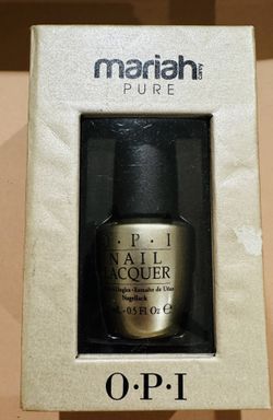 OPI Mariah Carey Pure 18k white gold & silver top coat